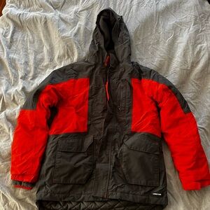 Lands' End Black Quilted Jacket